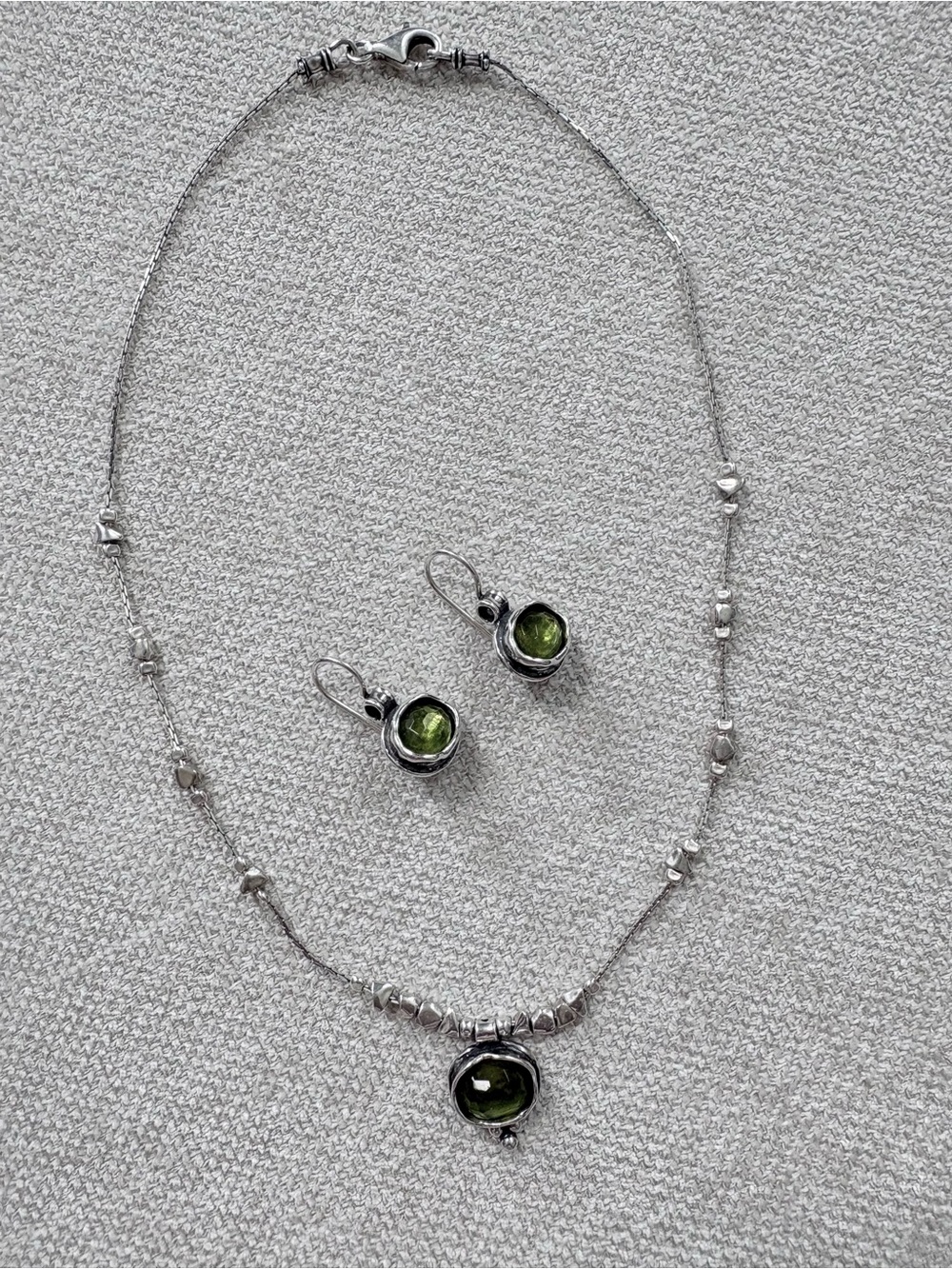 Silpada .925 Sterling Silver "Daintree" Necklace and Earrings, Sold as a Set